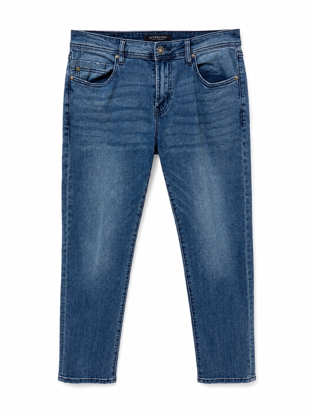 Blue Slim Straight Jeans